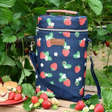 Navigate Summerhouse Strawberries & Cream 2 Bottle Cooler Navy
