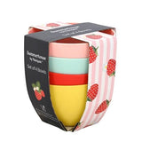 Navigate Summerhouse Strawberries & Cream Set of 4 Bowls