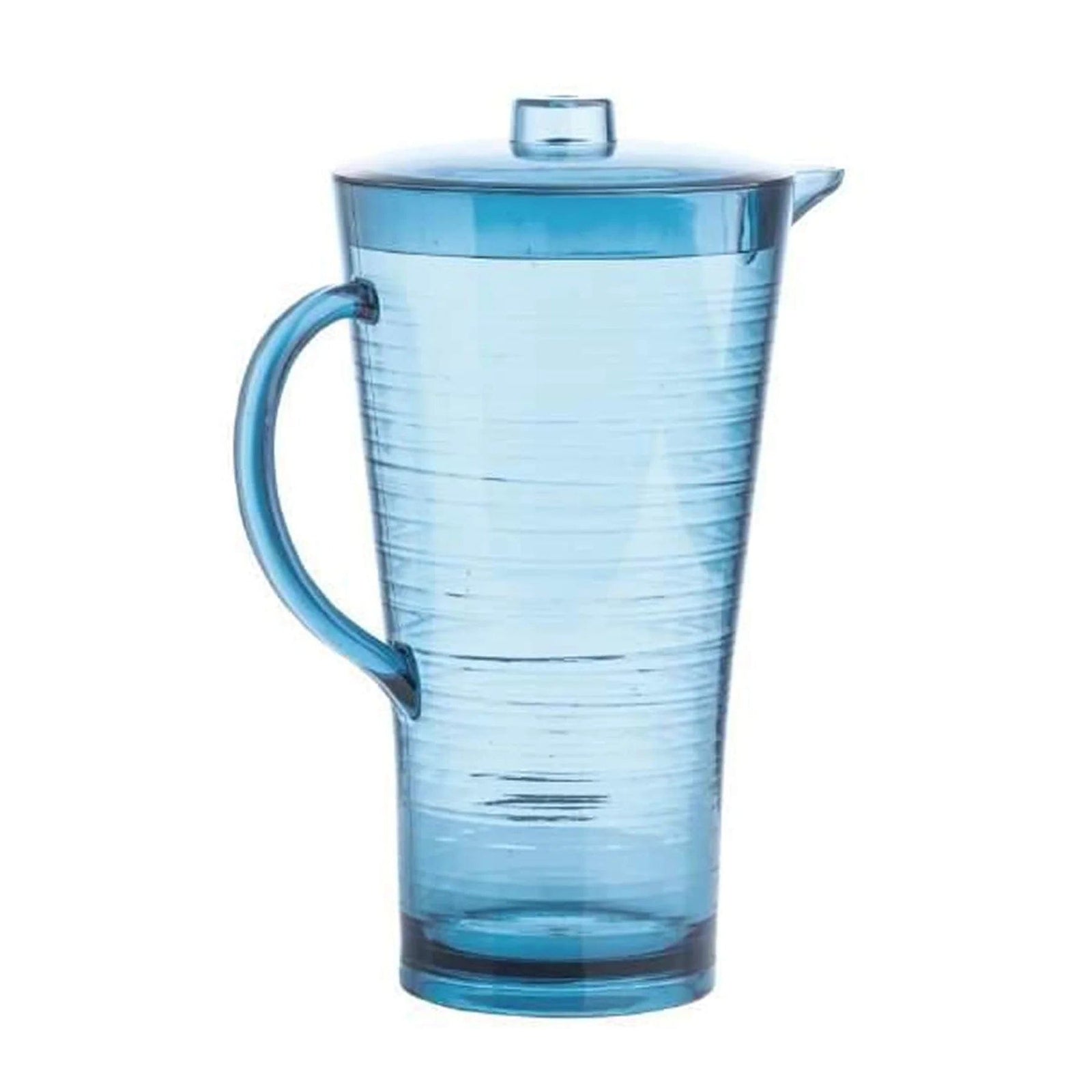 Navitage Linear Plastic Pitcher Blue Glass-Look