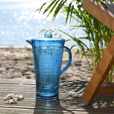 Navitage Linear Plastic Pitcher Blue Glass-Look