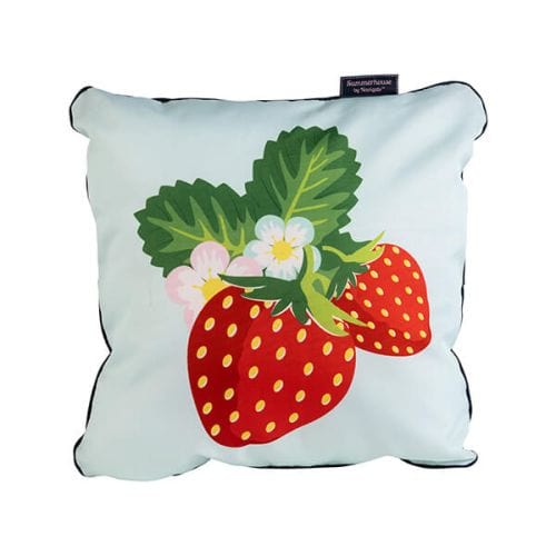 Summerhouse by Navigate Strawberries & Cream 45 x 45cm Cushion Strawberry