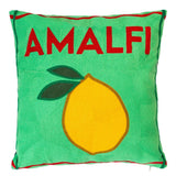 Amalfi Needlepoint Cushion In Green