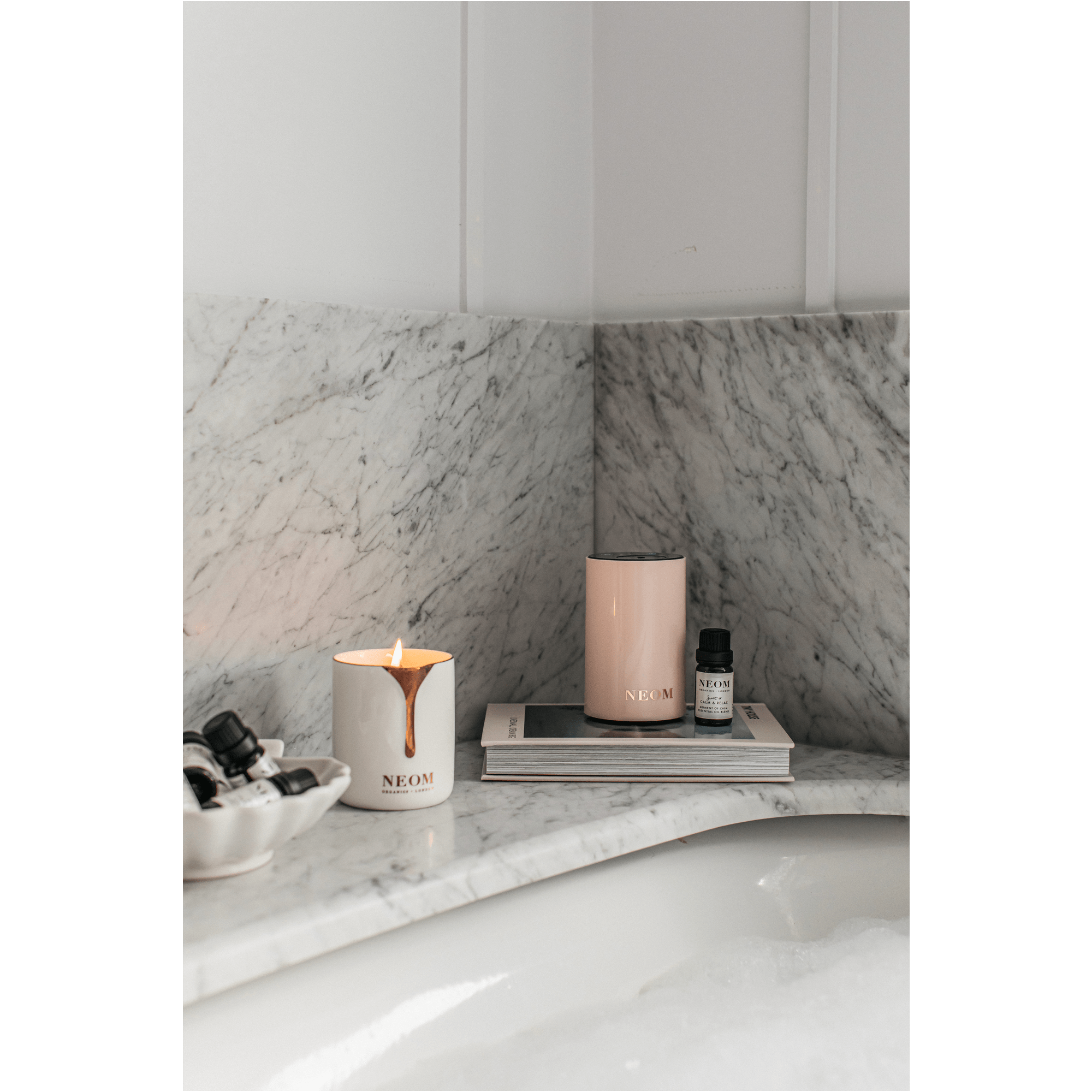 NEOM Wellbeing Pod Mini Essential Oil Diffuser in Nude