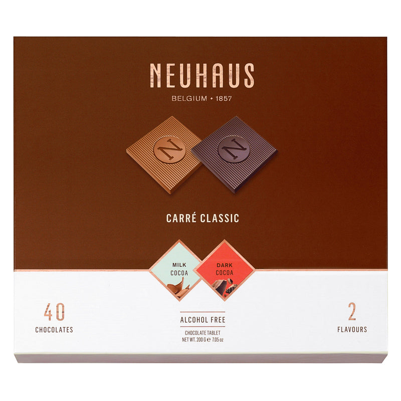 Neuhaus Classic Milk And Dark Chocolate Carrés 200g