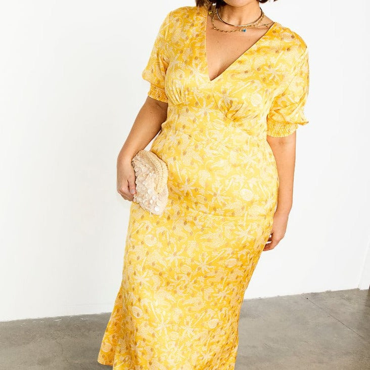 Never Fully Dressed Yellow Mosaic May Dress