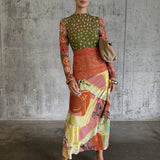 Never Fully Dressed Olive Dahlia Mesh Dress