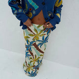 Never Fully dressed Palm Dorris Skirt In Blue