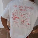 Never Fully Dressed Pan Con Tomate T Shirt In White