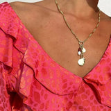 Never Fully Dressed Pink Animal Jacquard Tilda Dress