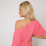 Never Fully Dressed Plisse Tilly Maxi Dress In Pink