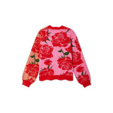 Never Fully Dressed Rosa Forrest Cardigan In Floral Pink