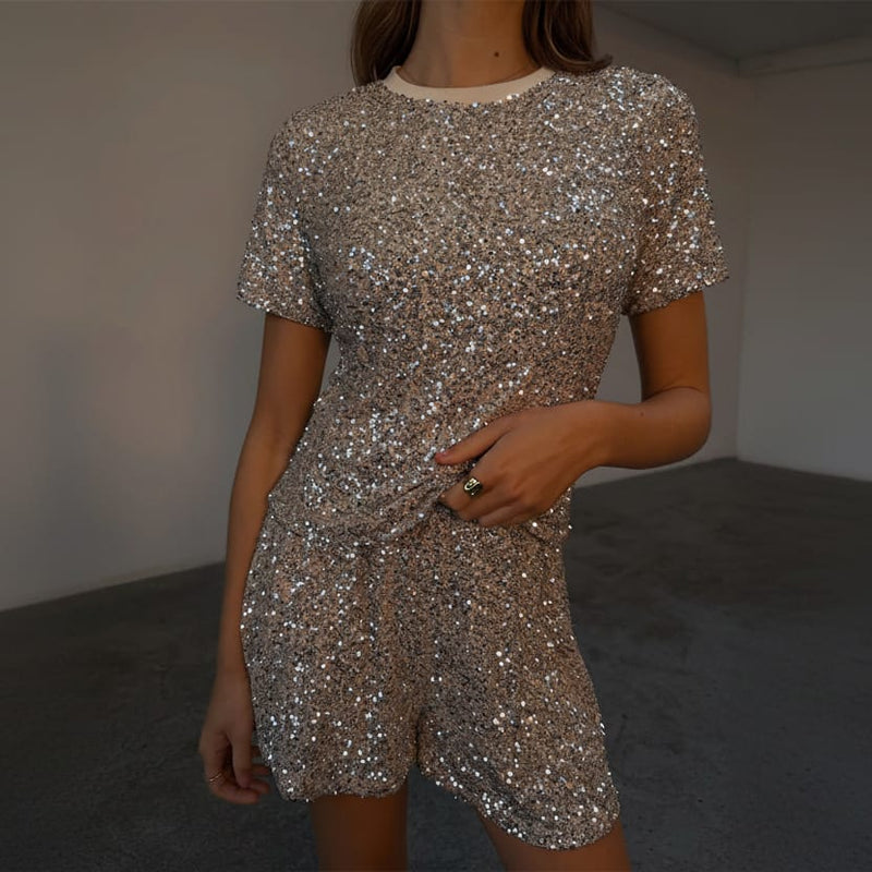 never fully dressed brown sequin dress Retrofete Ember Dress in Brown