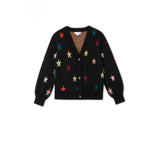Never Fully Dressed Star Cardigan In Black