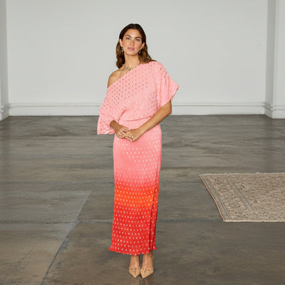 Never Fully Dressed Tilly Dress In Pink Ombre