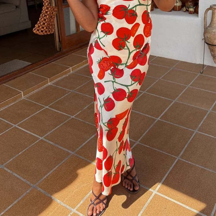 Never Fully Dressed Tomato Dorris Skirt In Red Mix Never Fully Dressed Tomato Dorris Skirt In Red Mix
