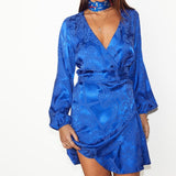 Never Fully Dressed Blue Key To The Heart Mini Vienna Dress