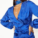 Never Fully Dressed Blue Key To The Heart Mini Vienna Dress