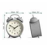 Newgate Charlie Bell Alarm Clock In Grey