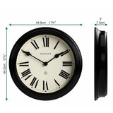 Newgate Notting Hill Wall Clock In Gloss Black