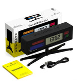 Newgate Supergenius LCD Clock In Black