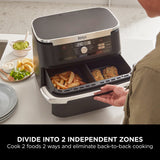 Ninja Foodi FlexDrawer Dual Air Fryer 10.4L
