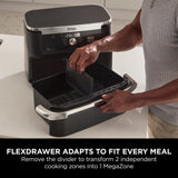 Ninja Foodi FlexDrawer Dual Air Fryer 10.4L