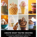 Ninja CREAMi Scoop & Swirl 13-in-1 Soft Serve & Ice Cream Maker In Platinum Silver