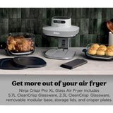 Ninja Crispi Pro 5-in-1 XL Glass Air Fryer In White