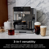 Ninja ES601UK Luxe Café Premier Espresso Machine in Black/Silver