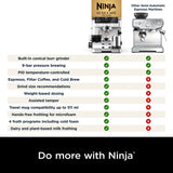 Ninja ES601UK Luxe Café Premier Espresso Machine in Black/Silver