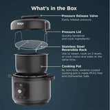 Ninja HyperHeat 9-in-1 6L PC201 Pressure & Rice Cooker In Black