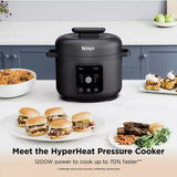 Ninja HyperHeat 9-in-1 6L PC201 Pressure & Rice Cooker In Black