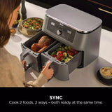 Ninja MAX 6-in-1 Dual Zone Air Fryer 7.6L In Black