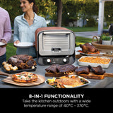 Ninja OO101UK Woodfire Electric Outdoor Oven, Artisan Pizza Maker and BBQ Smoker