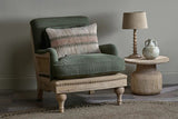 Nkuku Abe Deconstructed Linen Armchair - Olive