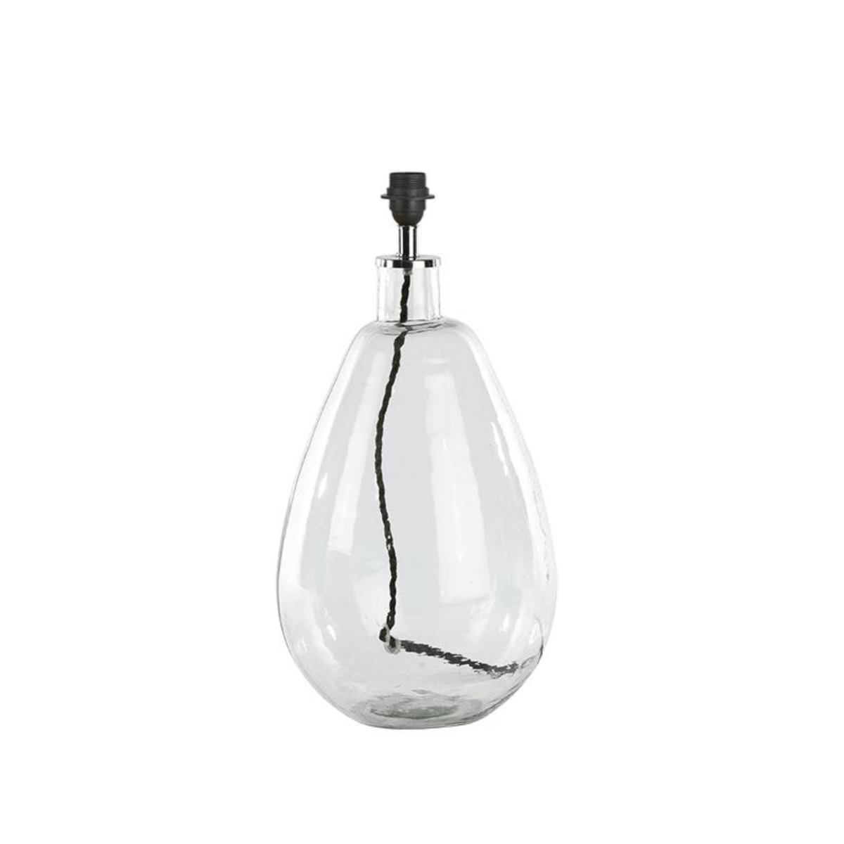 Nkuku Baba Clear Glass Lamp - Large Tall