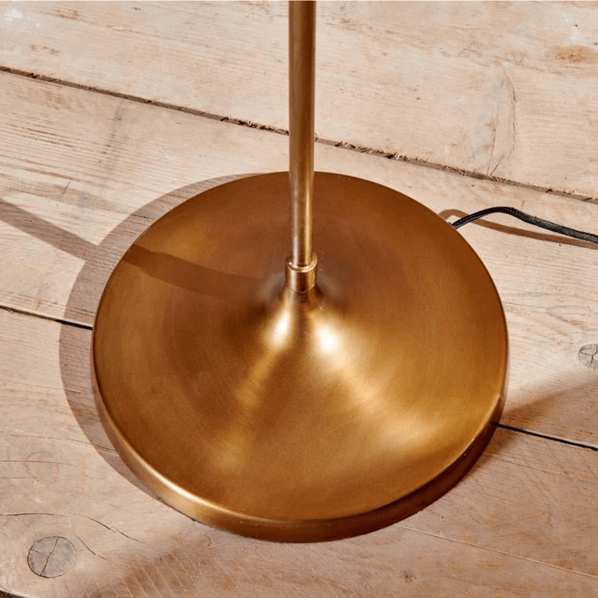 Nkuku Muturi Floor Lamp in Antique Brass
