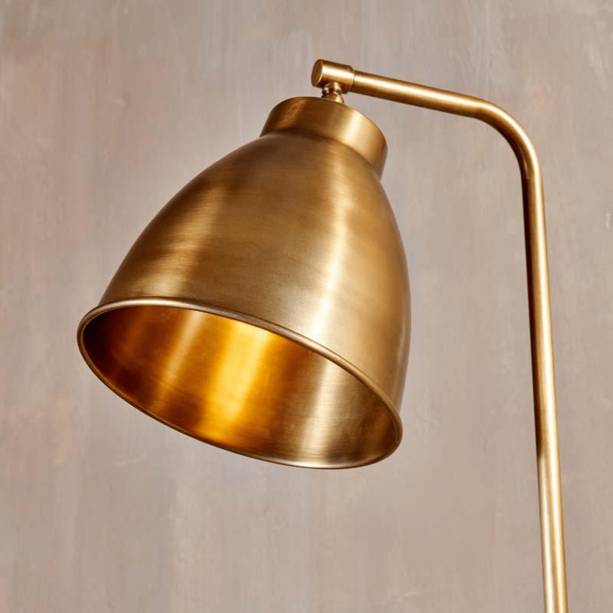 Nkuku Muturi Floor Lamp in Antique Brass