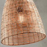 Nkuku Noko Wicker Conical Pendant - Medium