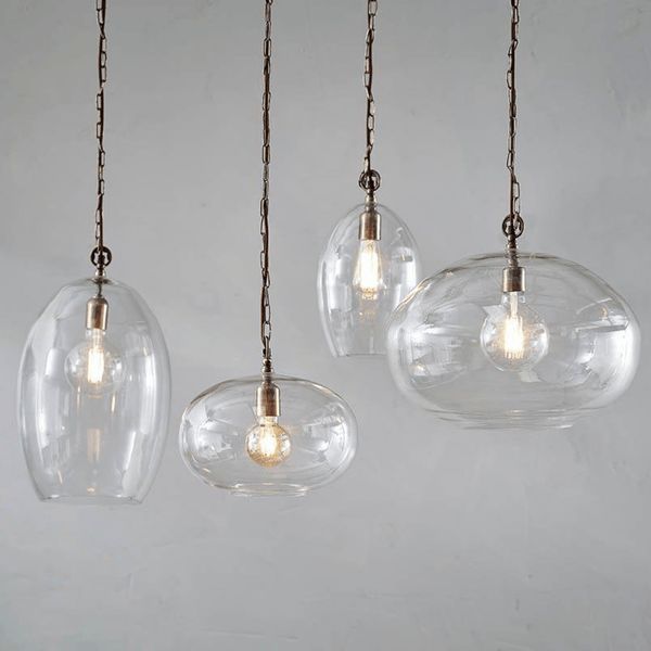 Nkuku Otoro Glass Pendant - Small Round