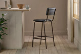 Nkuku Ukari Counter Chair - Aged Black