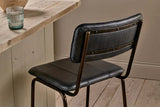 Nkuku Ukari Counter Chair - Aged Black