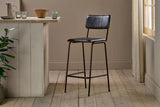 Nkuku Ukari Counter Chair - Aged Black