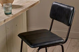 Nkuku Ukari Counter Chair - Aged Black