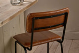 Nkuku Ukari Counter Chair - Aged Tan