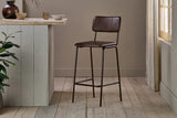 Nkuku Ukari Counter Chair - Dark Brown