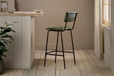 Nkuku Ukari Counter Chair - Rich Green