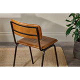 nkuku Ukari Leather Dining Chair in Aged Tan