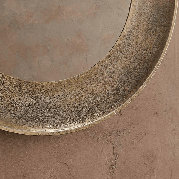 Nkuku Yakira Mirror in Antique Brass - Small