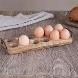 nkuku Anda Mango Wood Egg Holder in Natural